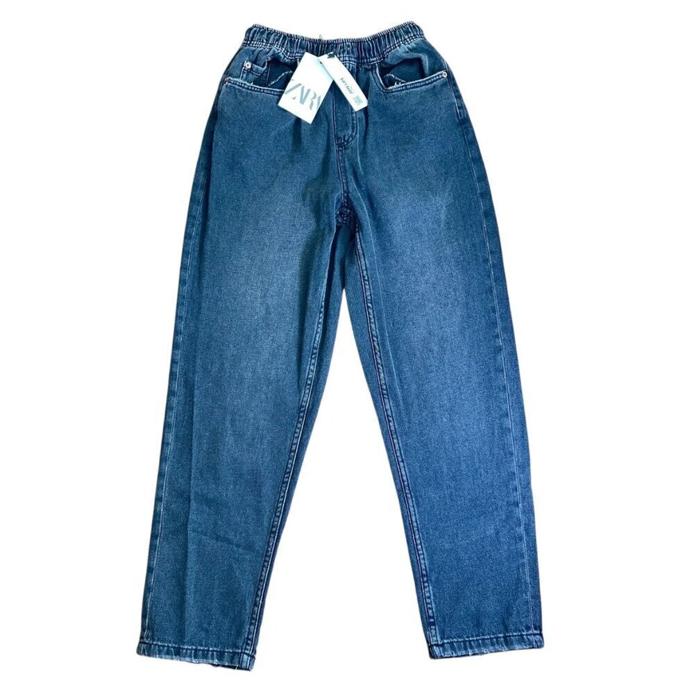 NEW Zara Loose Fit Denim Kids Size 13-14 in Black